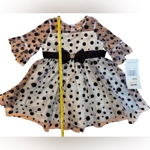 Polka Dot Dress with Bow Size 2T